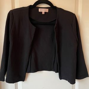 Philosophy black cropped jacket, size petite small.